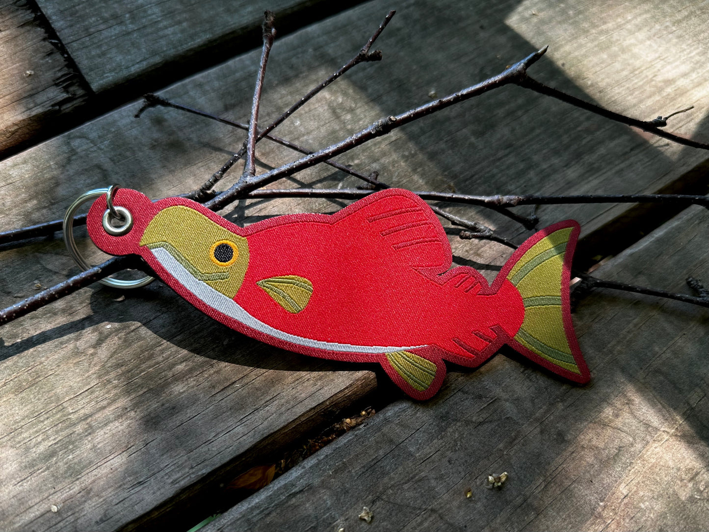 Salmon Woven Charm