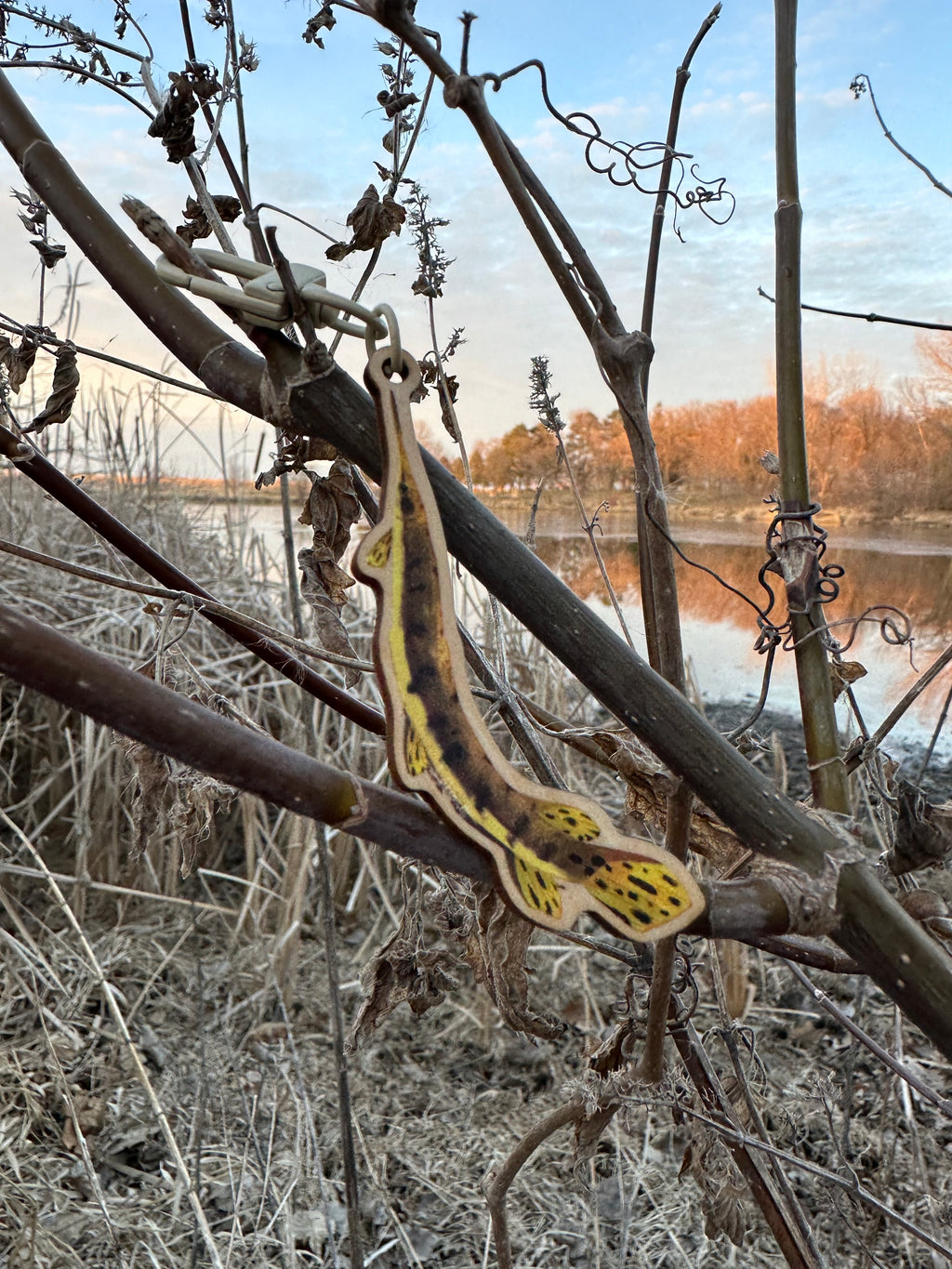 Long Nose Gar Wooden Charm