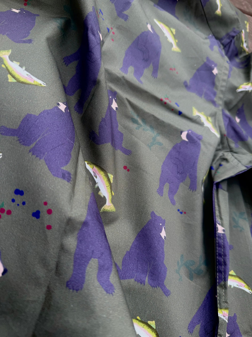 Bear Fishing Button up Shirt (PRE-ORDER)