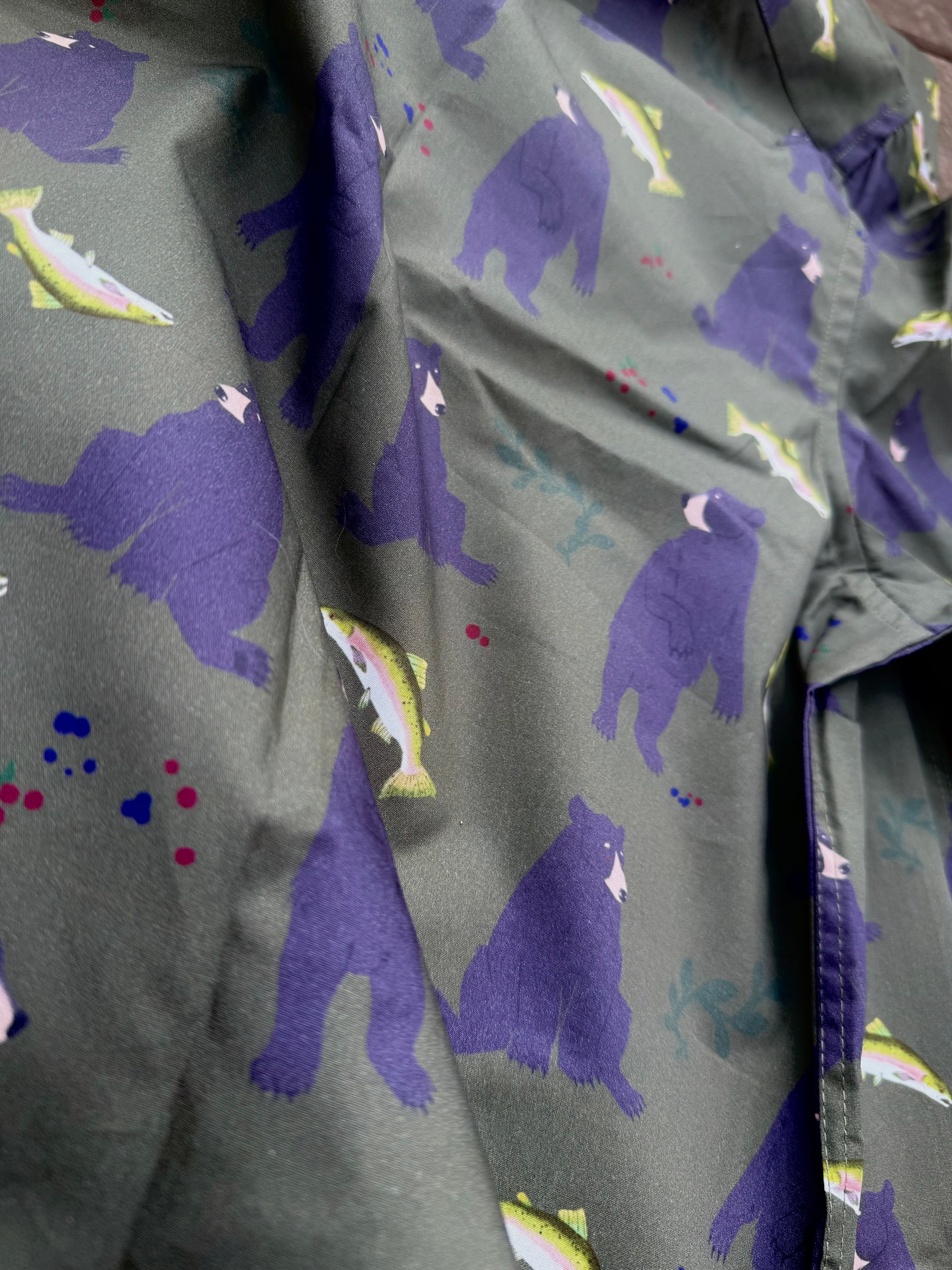 Bear Fishing Button up Shirt (PRE-ORDER)
