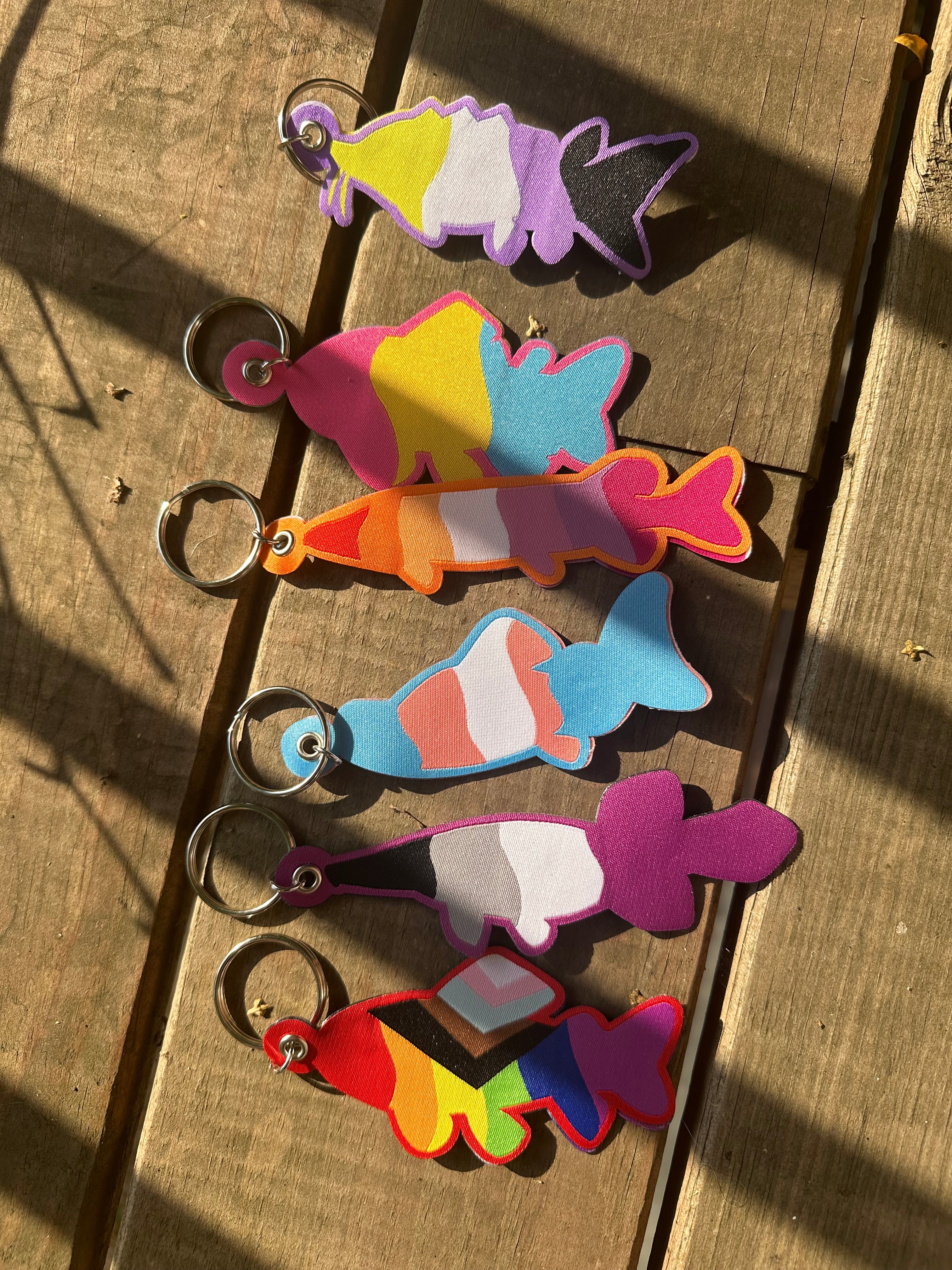 Pride Fish Charms