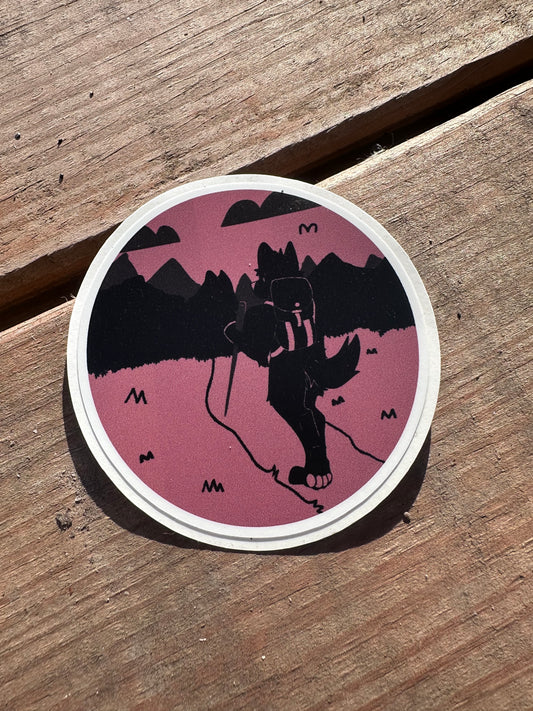 Hiker Sticker