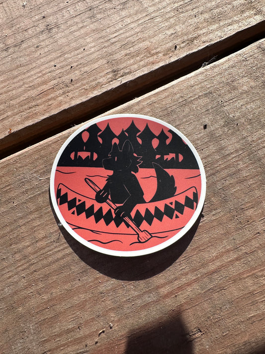 Canoe Sticker