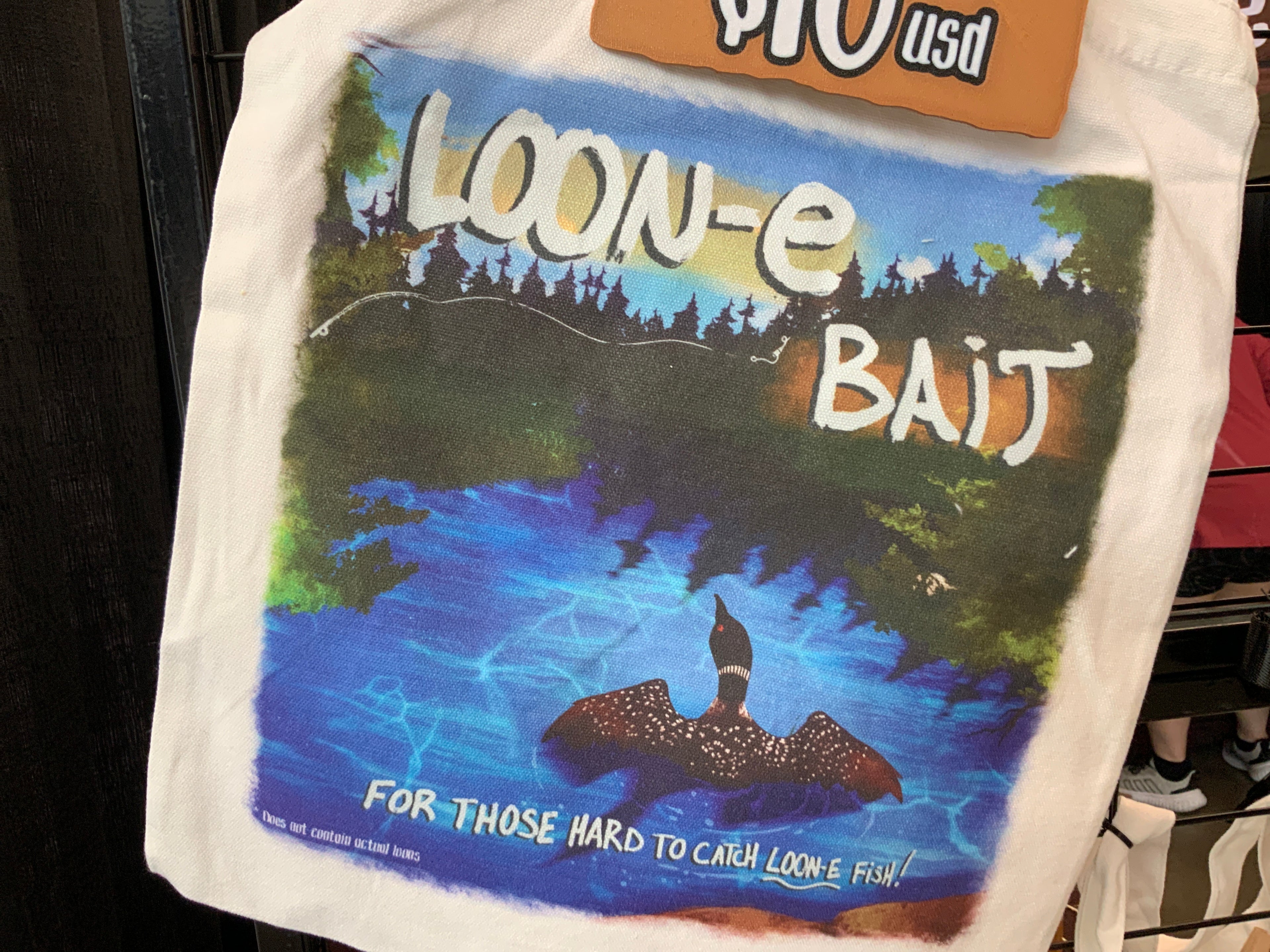 LOON-E BAIT Tote Bag