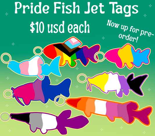 Pride Fish Jet tags (PRE-ORDER)