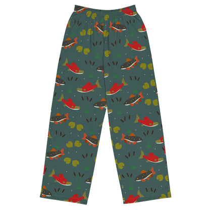 Fish Life Unisex wide-leg pants