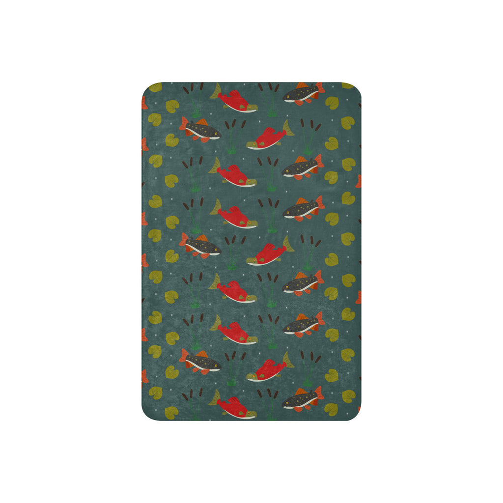 Fish Life Sherpa Blanket